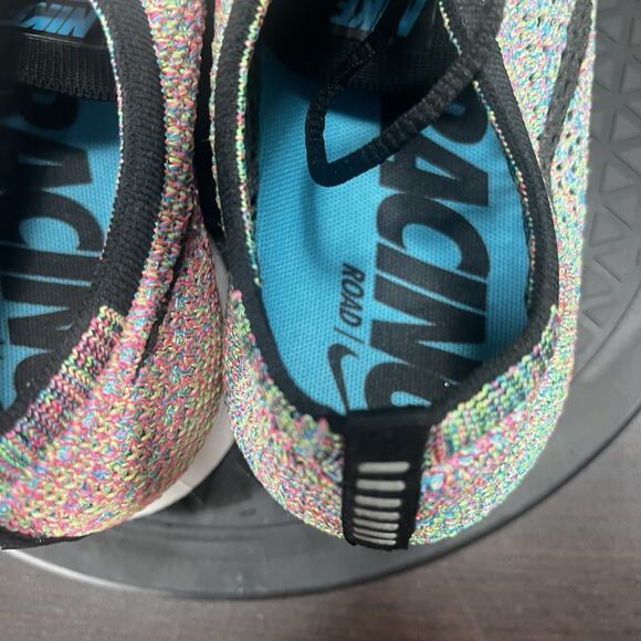 Nike Mens Size 9.5 Flyknit Racer Multi Color 2.0 Running Lace Up Athletic Shoes - Picture 6 of 10